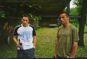 Erik und Frank demonstrieren hier ihre gute Laune